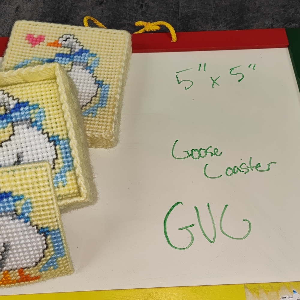 Handmade Duck Coasters Set - Picture 2 of 2